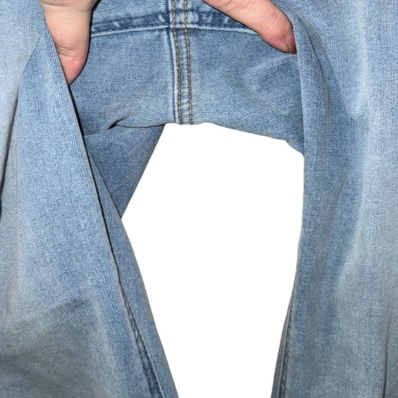 Judy Blue Mid Rise V Front Cuff Boyfriend Cool Denim Jeans 88938 Sz 11/30 - Picture 7 of 14